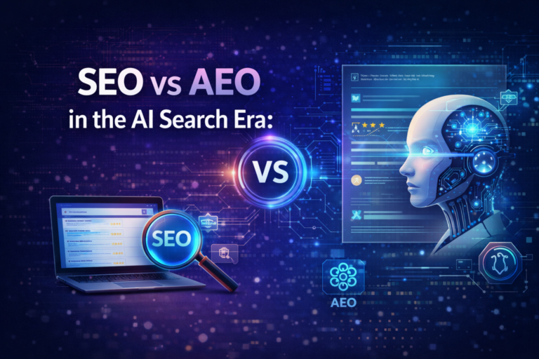 SEO vs AEO in the AI Search Era: How Businesses Get Found, Chosen, and Trusted in 2026