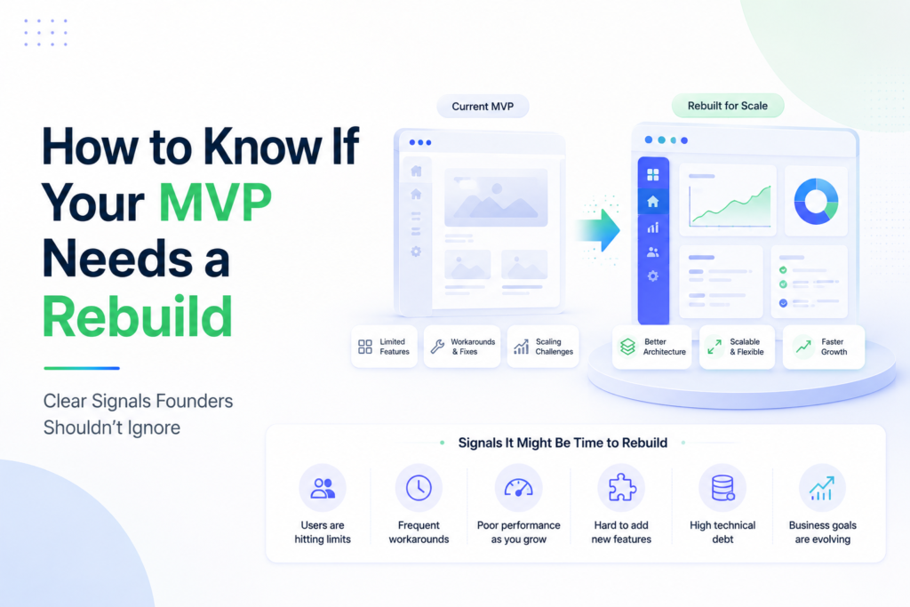 How to Know If Your MVP Needs a Rebuild: Clear Signals Founders Shouldn't Ignore