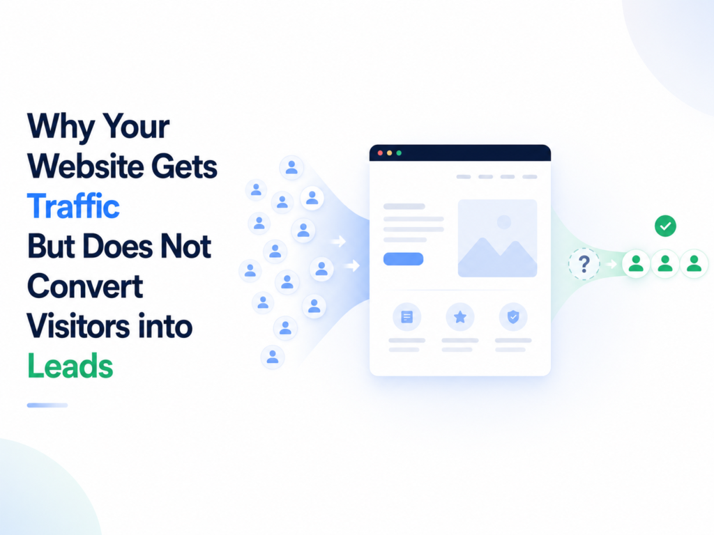 Why Your Website Gets Traffic but Does Not Convert Visitors into Leads
