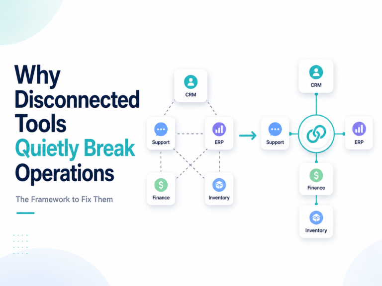 Why disconnected tools quietly break operations—and the framework to fix them